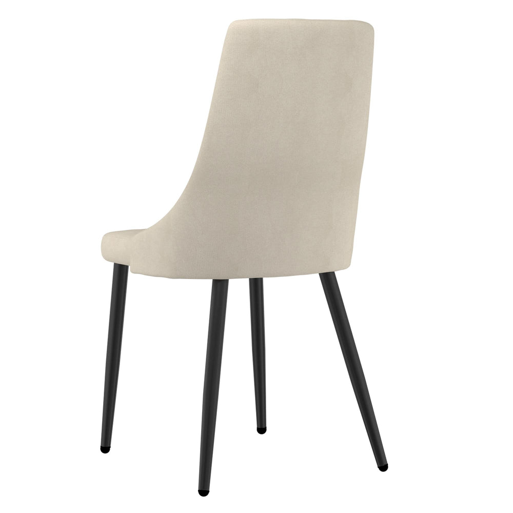  Worldwide Home Furnishings Venice 202-536BEG Dining Chair - Beige and Black IMAGE 3