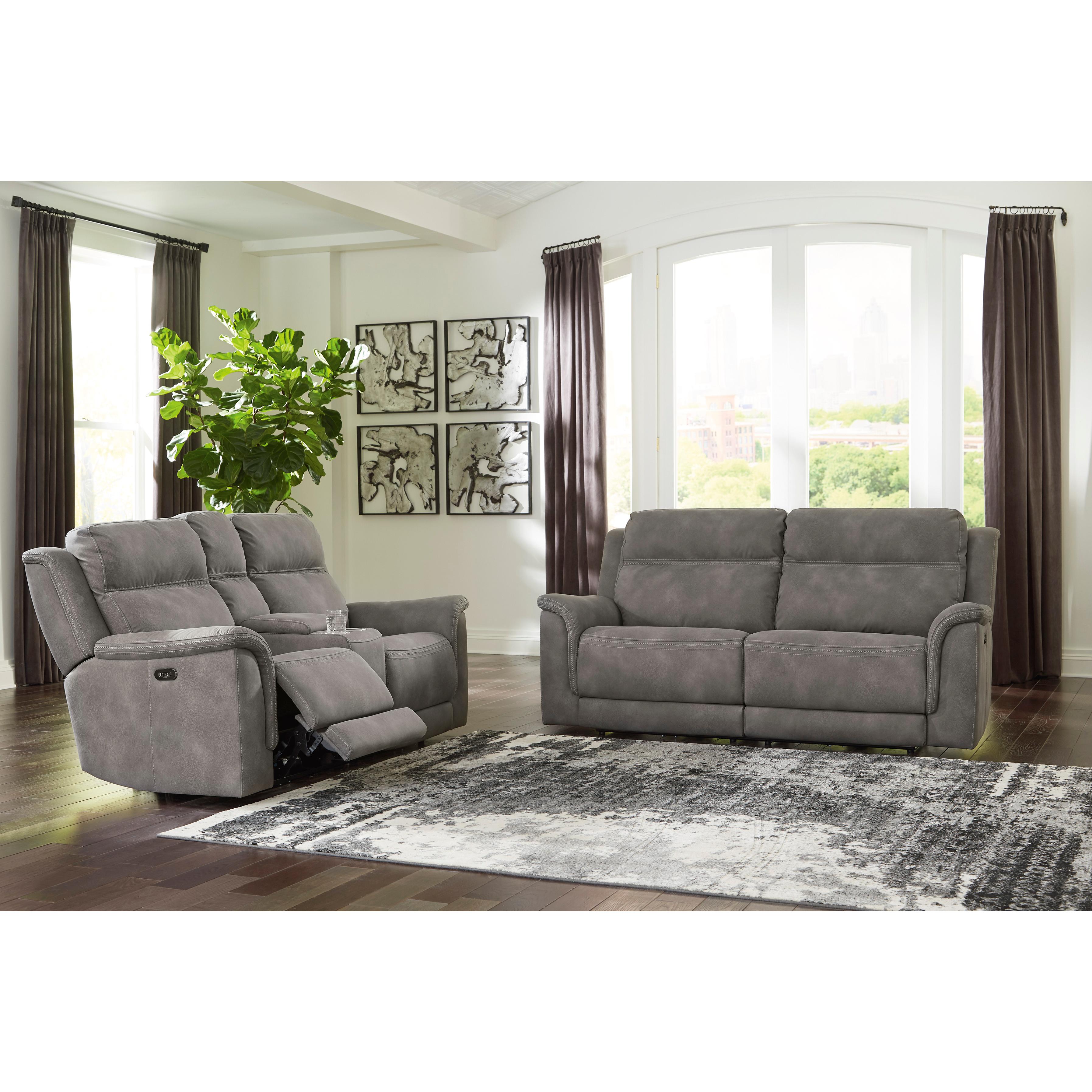  Signature Design by Ashley Next-Gen DuraPella 5930118 Power Reclining Loveseat with Console and Adjustable Headrest IMAGE 11