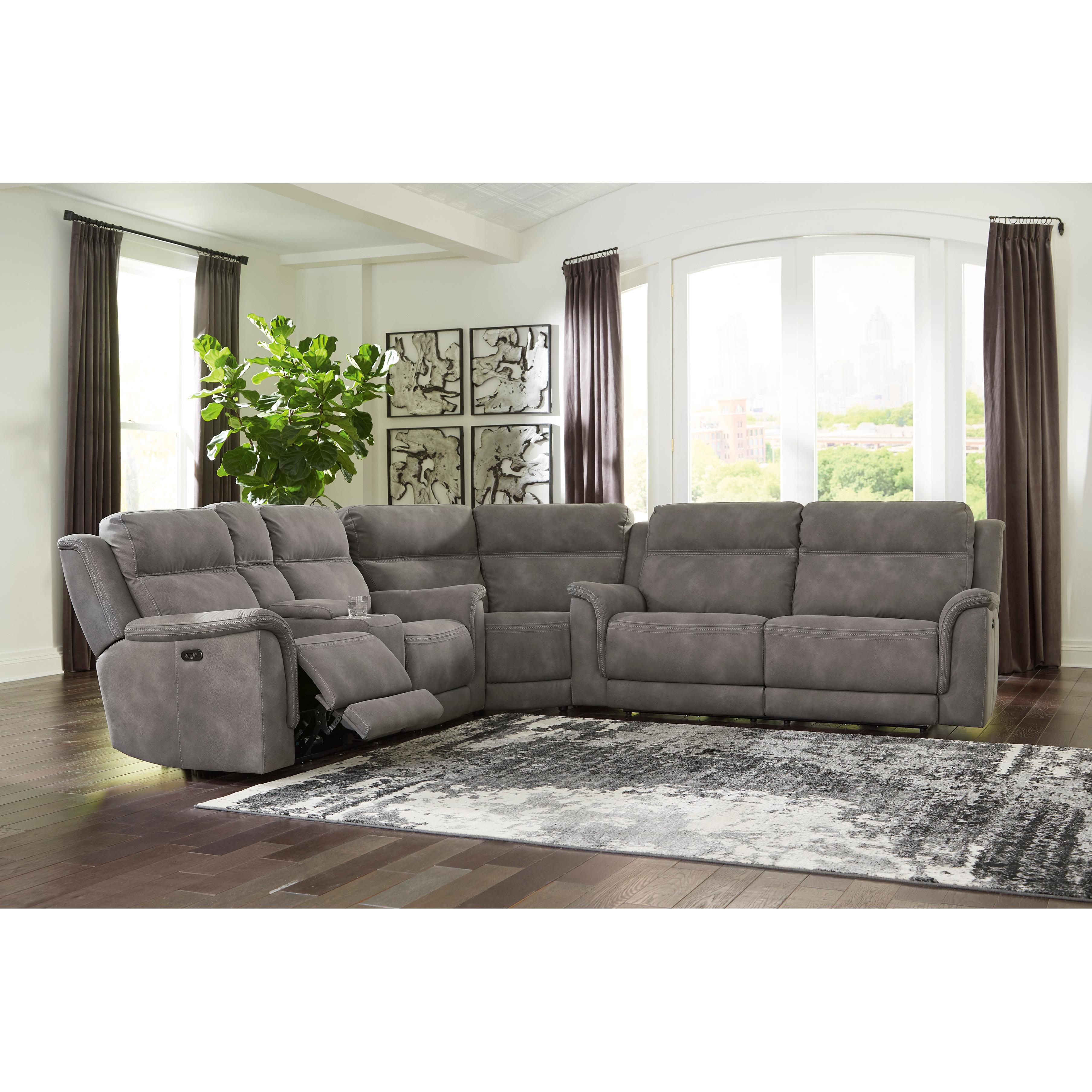  Signature Design by Ashley Next-Gen DuraPella 5930118 Power Reclining Loveseat with Console and Adjustable Headrest IMAGE 15