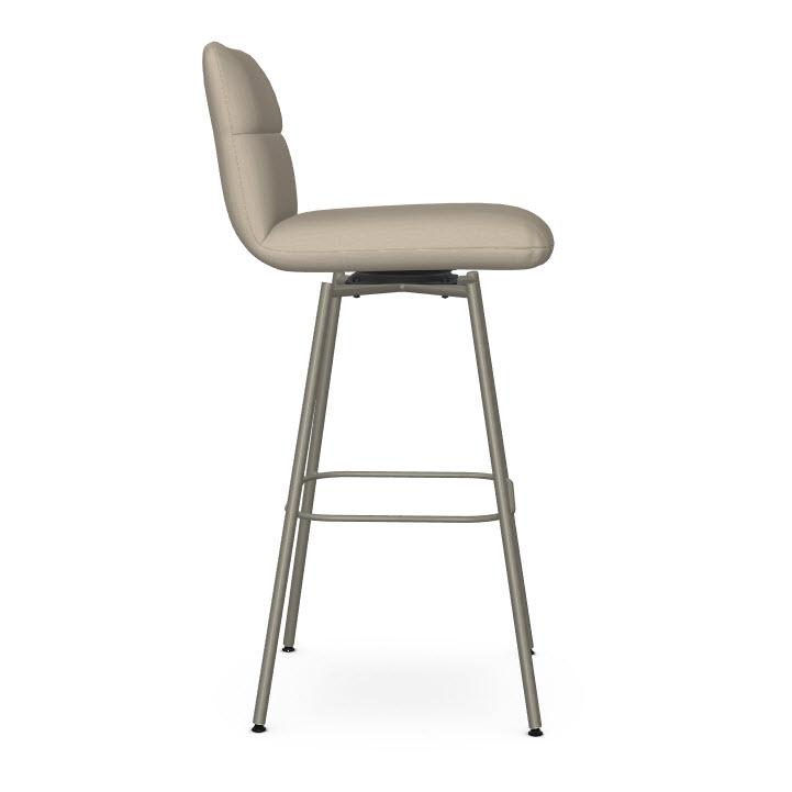  Amisco Niles 41351-30/56KT Pub Height Swivel Stool - Titanium/Mushroom IMAGE 3