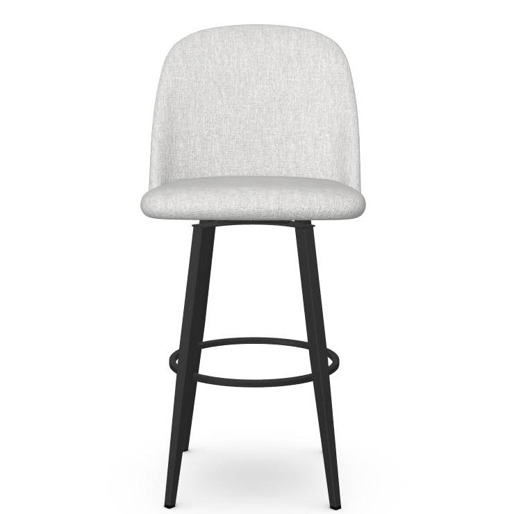 Amisco Zahra 41334-30/25BP Pub Height Swivel Stool - Black Coral/Pixel IMAGE 2