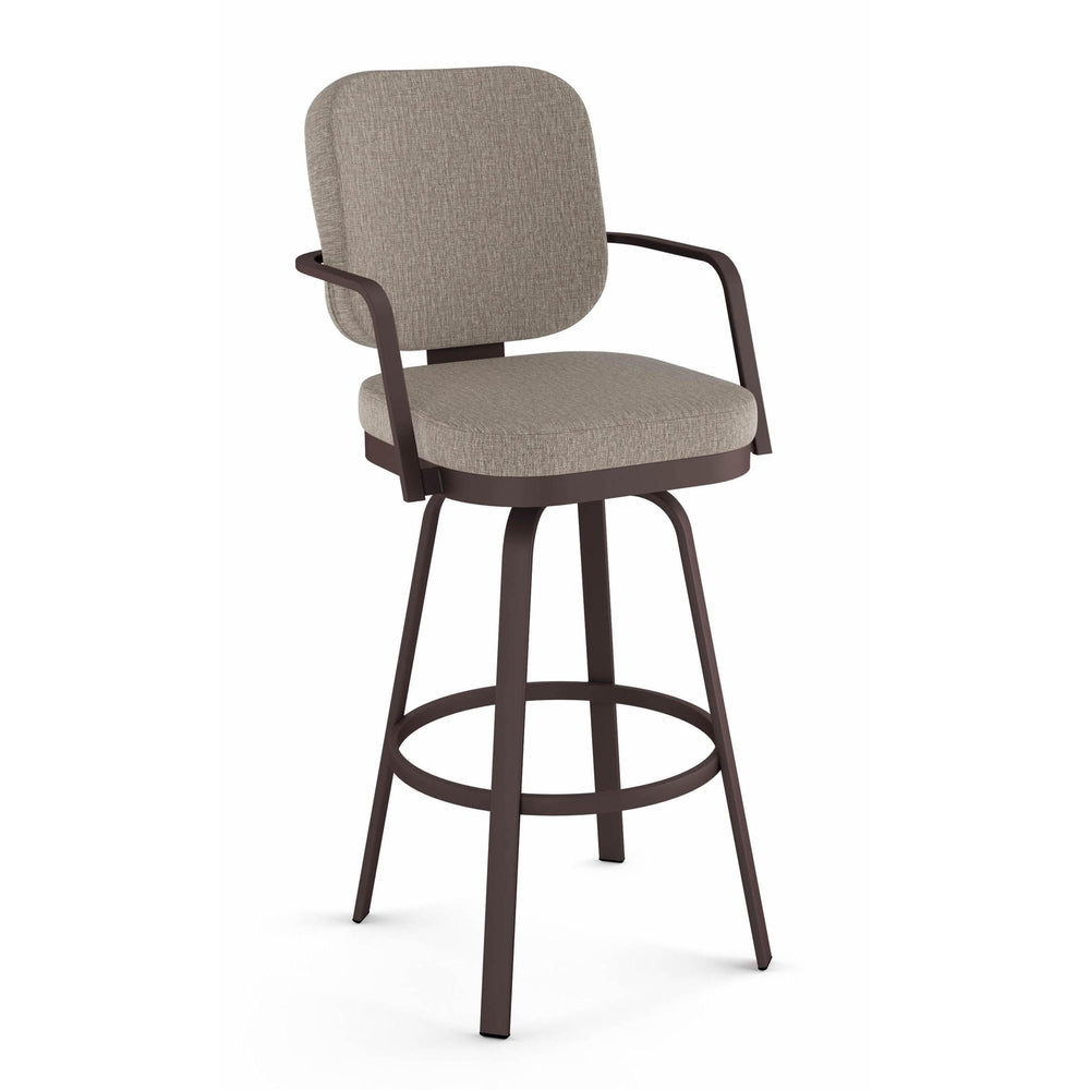  Amisco Dorsey 41596-30/52HT Pub Height Swivel Stool - Oxidado/Shiitake IMAGE 1