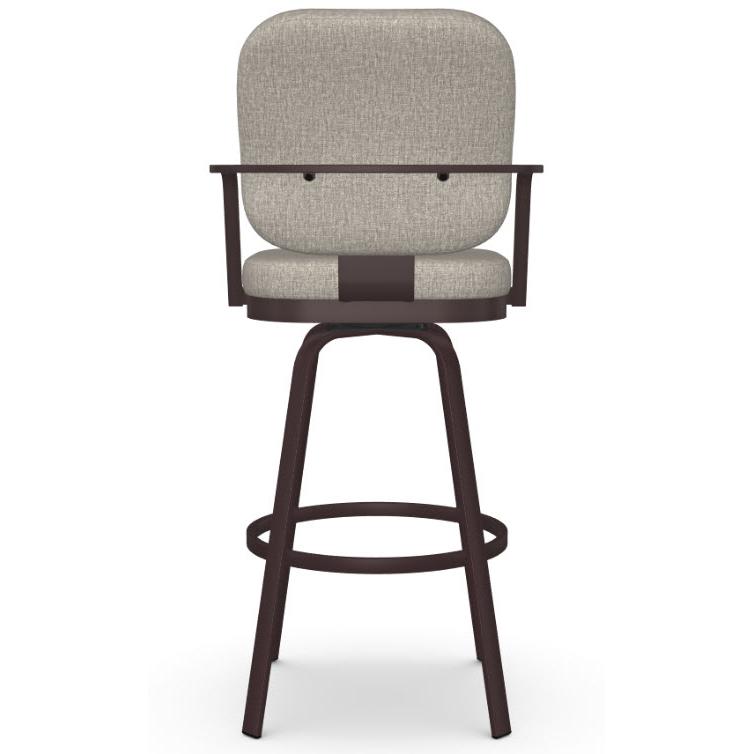  Amisco Dorsey 41596-30/52HT Pub Height Swivel Stool - Oxidado/Shiitake IMAGE 4