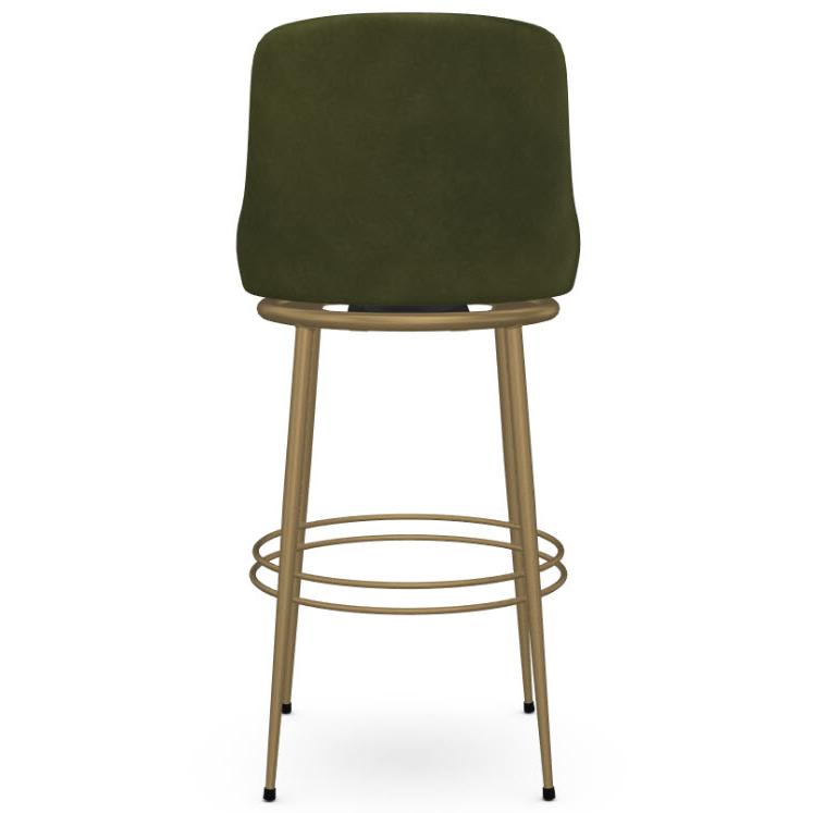  Amisco Glenn 41597-30/27JL Pub Height Swivel Stool - Sun Gold/Emerald IMAGE 4