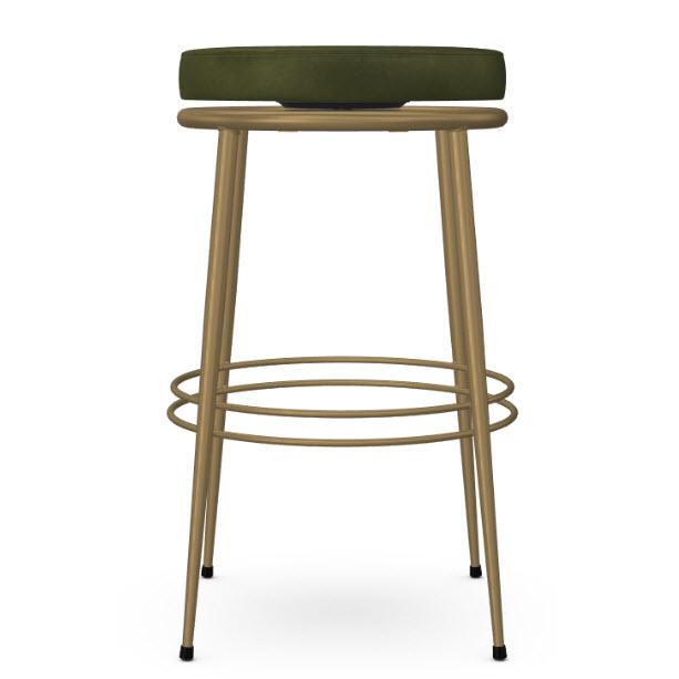  Amisco Glenn 42597-30/27JL Pub Height Swivel Stool - Sun Gold/Emerald IMAGE 2