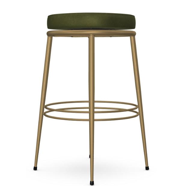  Amisco Glenn 42597-30/27JL Pub Height Swivel Stool - Sun Gold/Emerald IMAGE 3