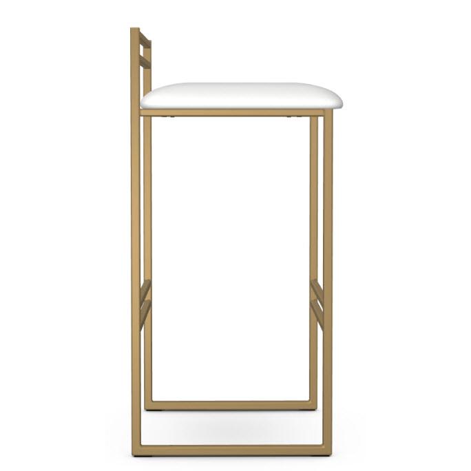  Amisco Sonoma 40355-30/27DH Pub Height Stool - Sun Gold/Blizzard IMAGE 2