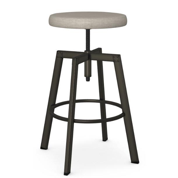  Amisco Architect 42563/51HO Screw Stool - Harley/Biscuit IMAGE 1