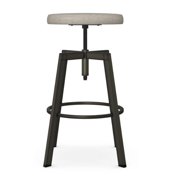  Amisco Architect 42563/51HO Screw Stool - Harley/Biscuit IMAGE 2