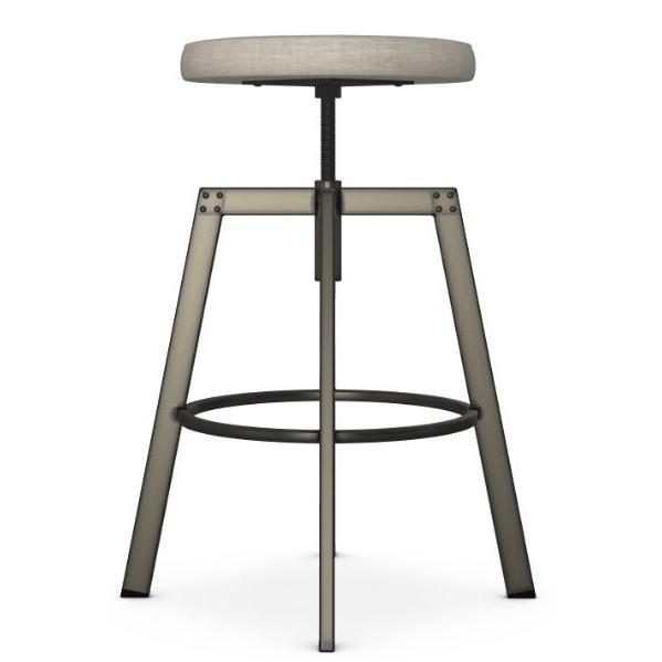  Amisco Architect 42563/51HO Screw Stool - Harley/Biscuit IMAGE 3