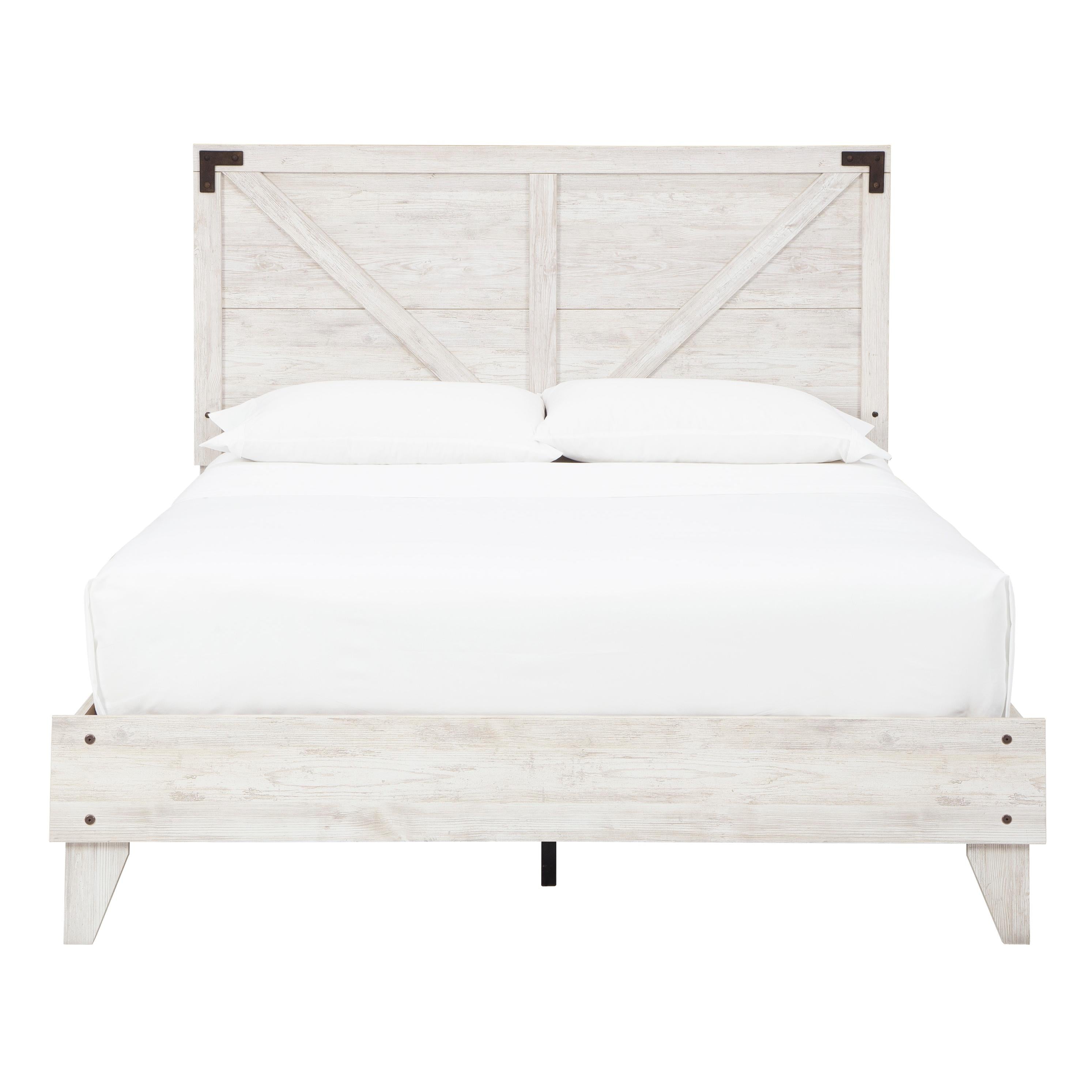  Signature Design by Ashley Shawburn EB4121B1 Queen Crossbuck Panel Platform Bed IMAGE 2