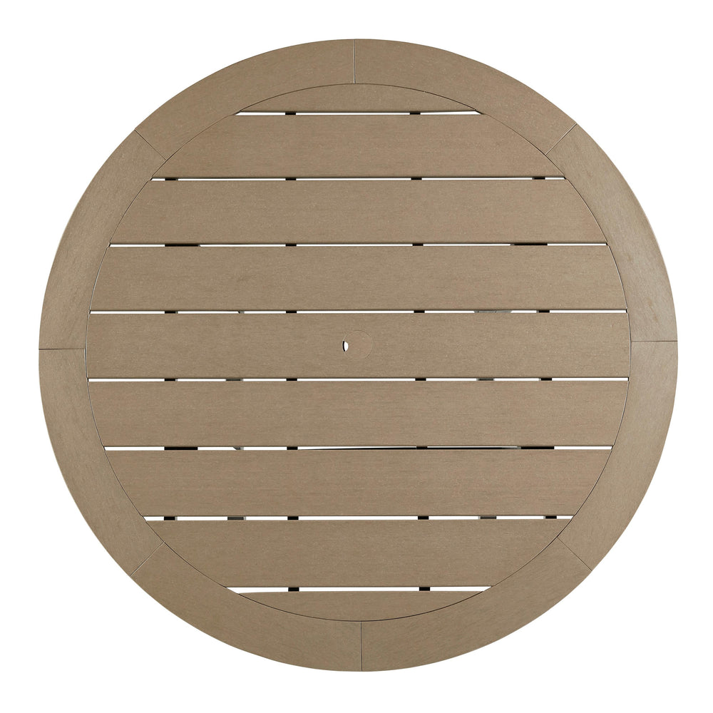  Signature Design by Ashley Fairen Trail P211-613 Round Bar Table with Umbrella Option IMAGE 3