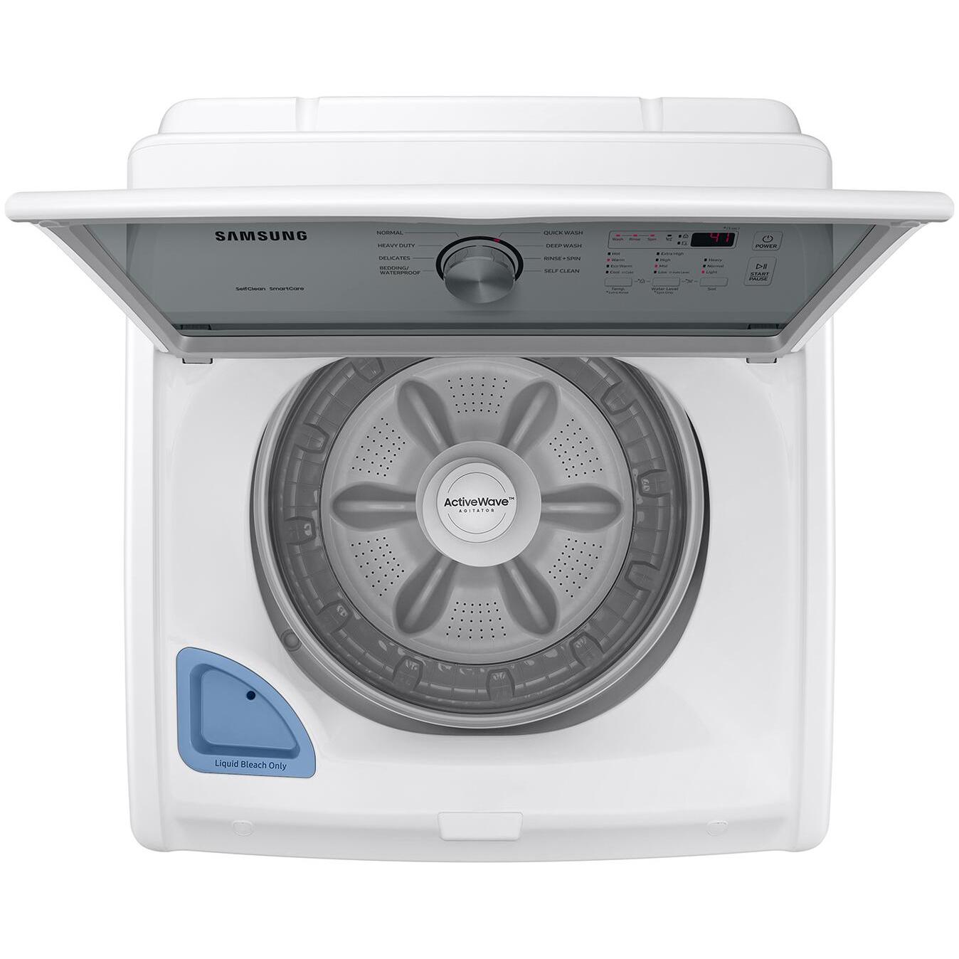  Samsung 5.0 cu.ft. Top Loading Washer with ActiveWave™ Agitator WA44A3205AW/A4 IMAGE 7