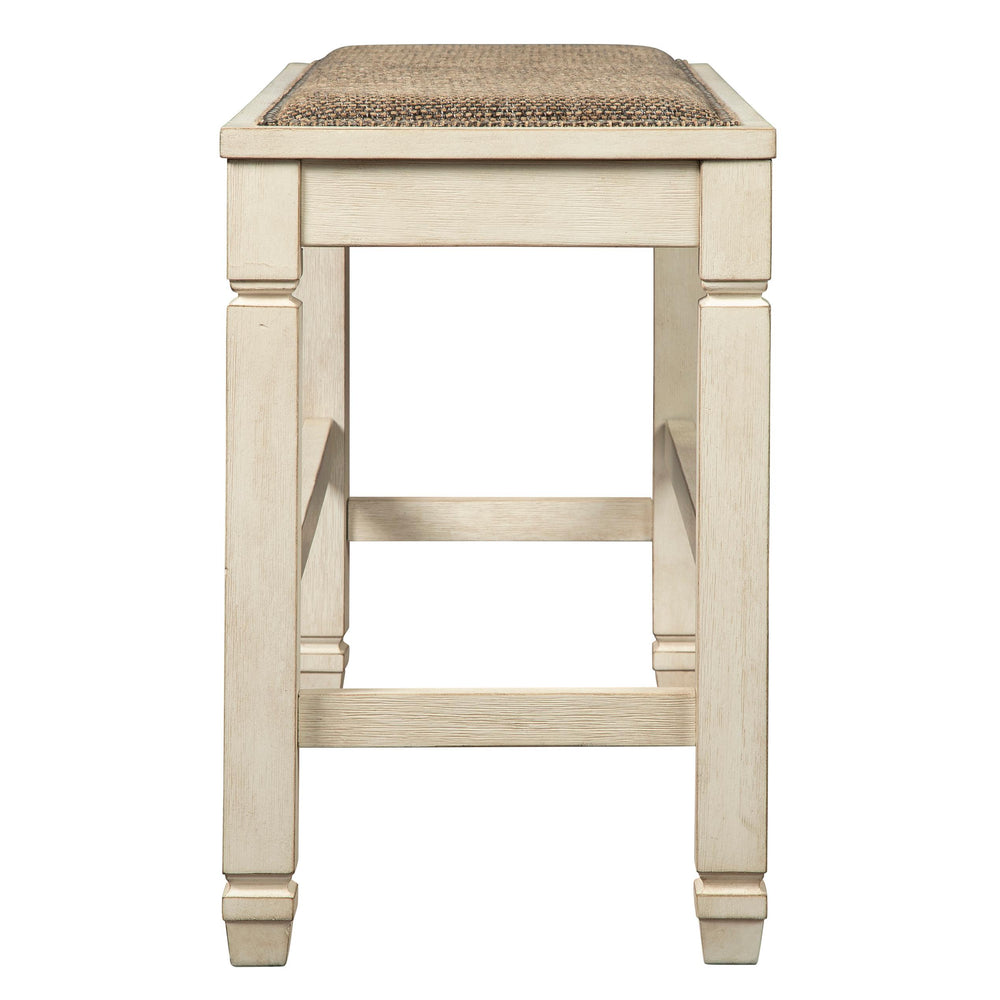  Signature Design by Ashley Bolanburg D647-09 Double Counter Upholstered Bench IMAGE 3