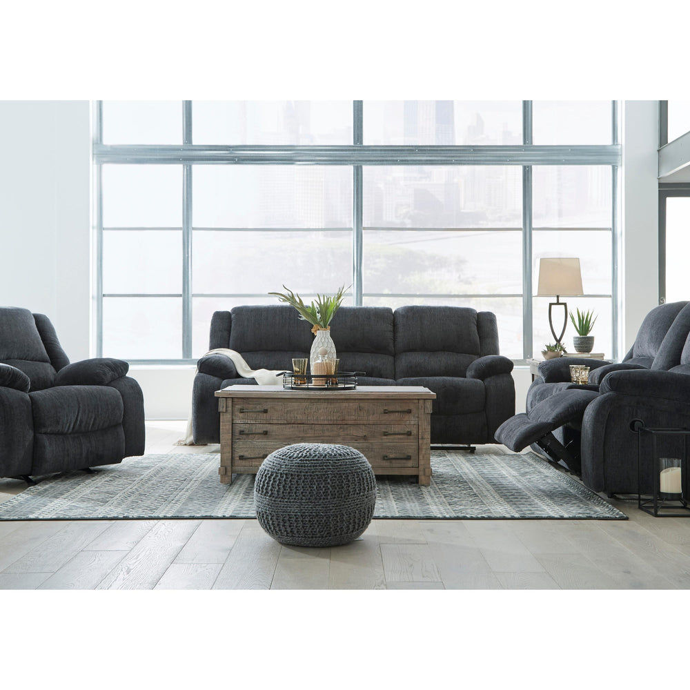  Signature Design by Ashley Draycoll 7650496C Double Reclining Power Loveseat with Console IMAGE 9