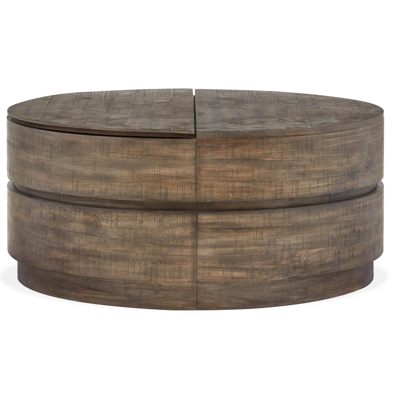  Magnussen Baisden T5194-57 Round Lift Top Cocktail Table with Casters IMAGE 2