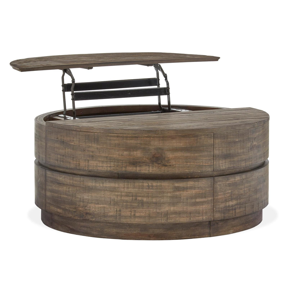  Magnussen Baisden T5194-57 Round Lift Top Cocktail Table with Casters IMAGE 3