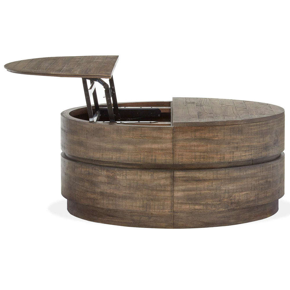  Magnussen Baisden T5194-57 Round Lift Top Cocktail Table with Casters IMAGE 4