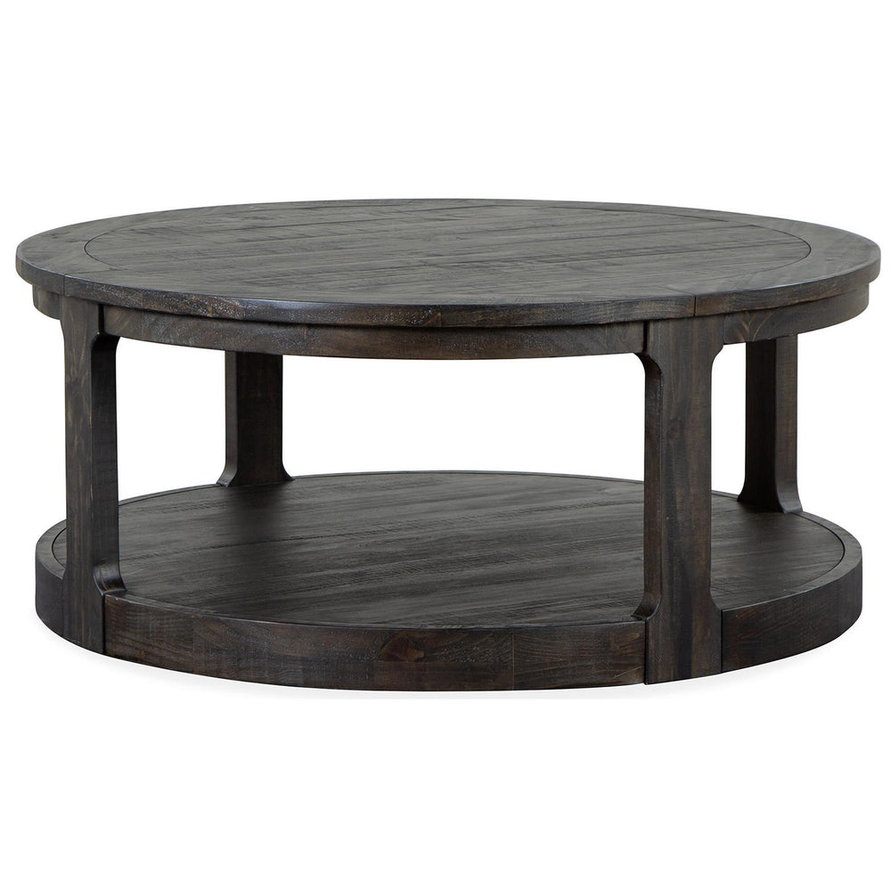 Magnussen Boswell T5263-45 Round Cocktail Table with Casters IMAGE 1