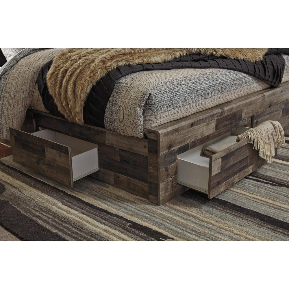  Benchcraft Derekson B200B18 Queen Panel Bed with 4 Storage Drawers IMAGE 4