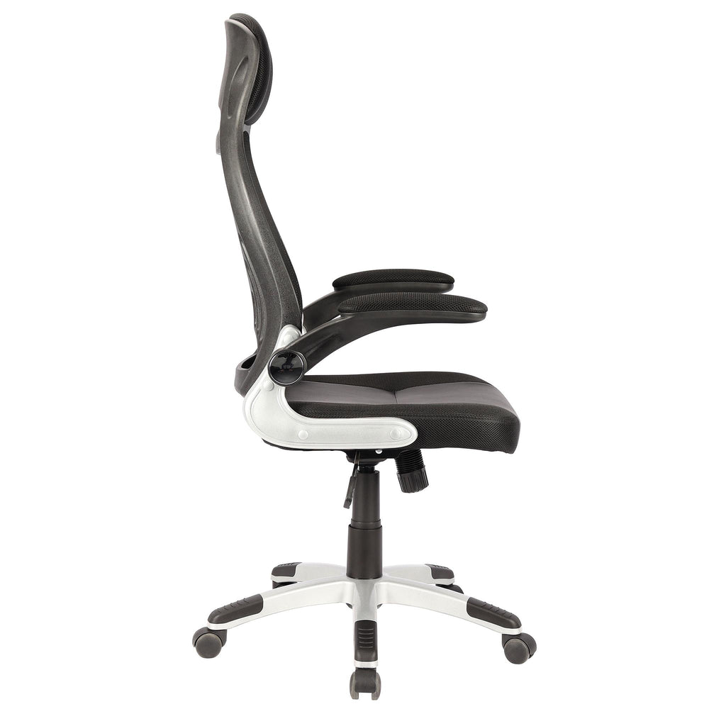  Worldwide Home Furnishings Figo 802-840BK Office Chair - Grey and Black IMAGE 4