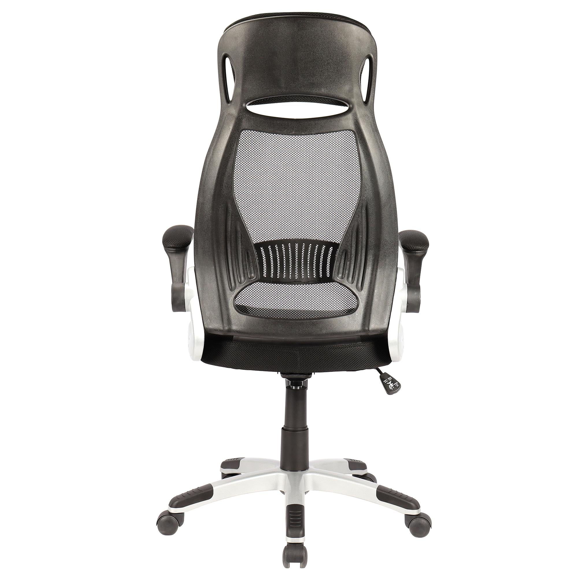  Worldwide Home Furnishings Figo 802-840BK Office Chair - Grey and Black IMAGE 5