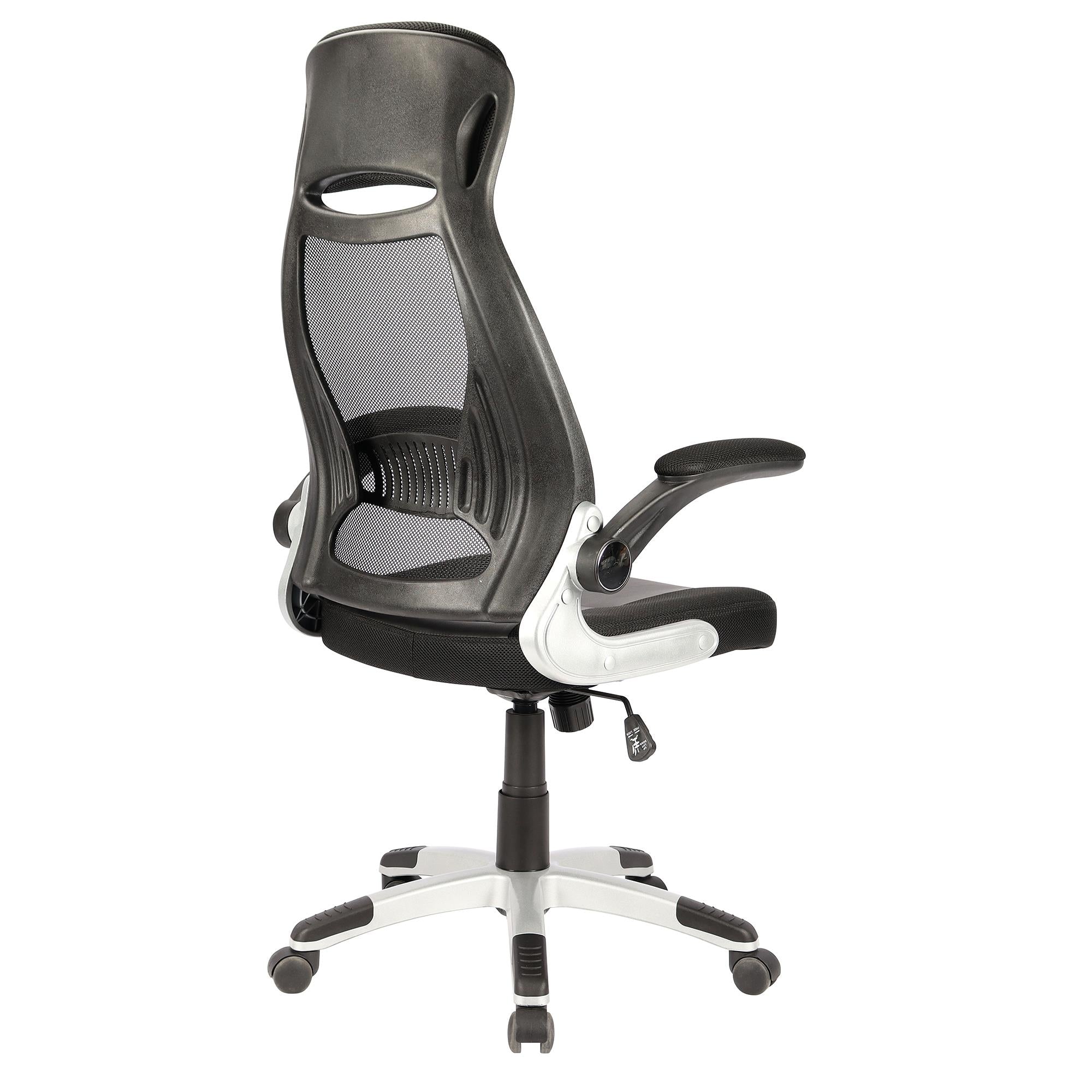  Worldwide Home Furnishings Figo 802-840BK Office Chair - Grey and Black IMAGE 6