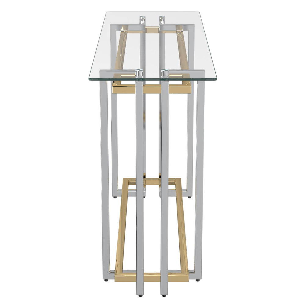  !nspire Florina 502-561CH Console Table - Silver and Gold IMAGE 4