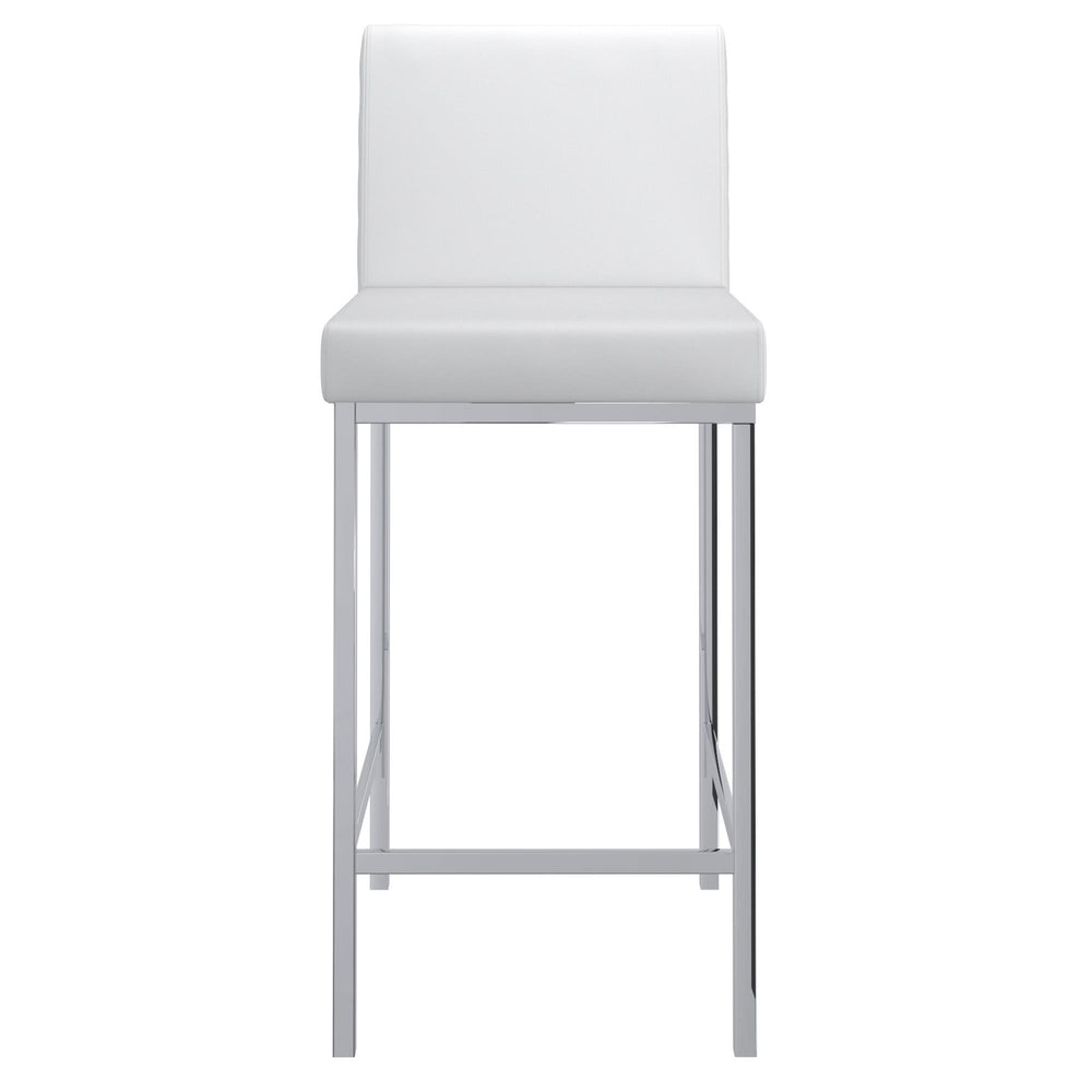  !nspire Porto 203-576WT 26" Counter Stool - White and Chrome IMAGE 5