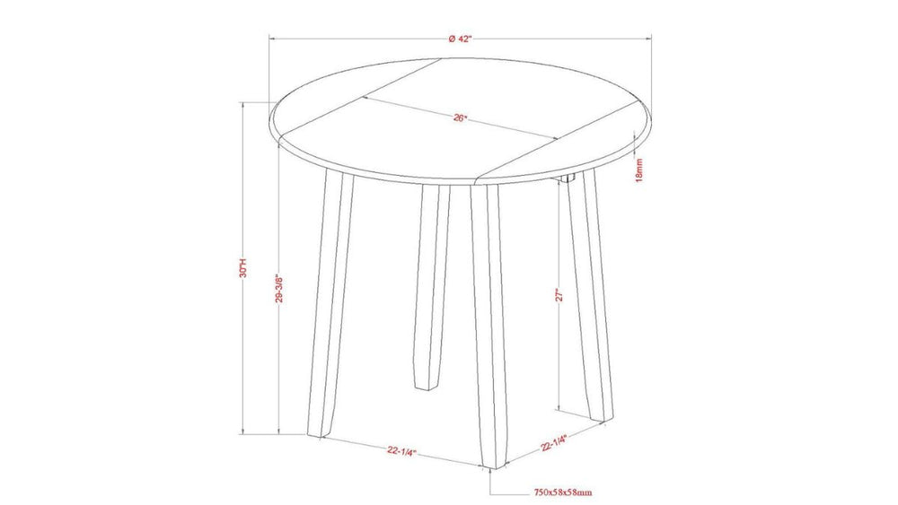 CONRAD 5PC DINING SET