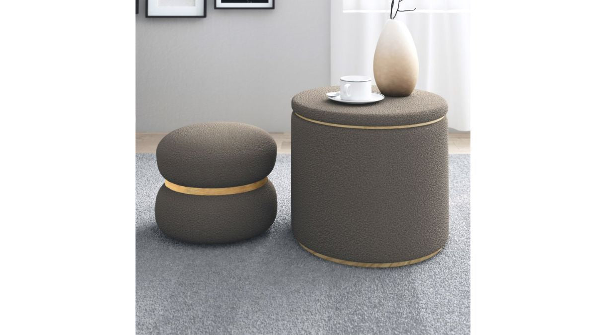 CECILY ROUND STORAGE OTTOMAN (SET OF 2)