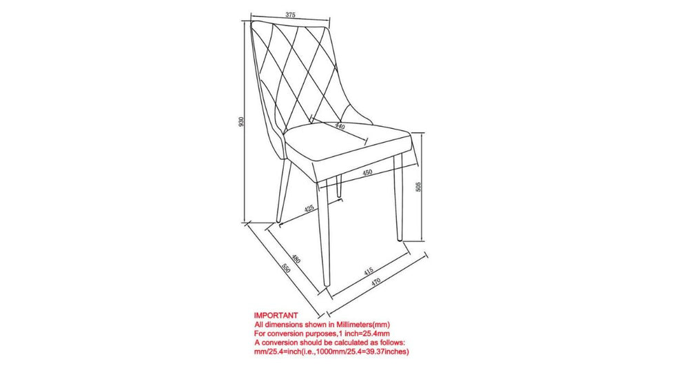 WORLDWIDE HOME FURNISHINGS ANTOINE DINING CHAIR (SET OF 2)