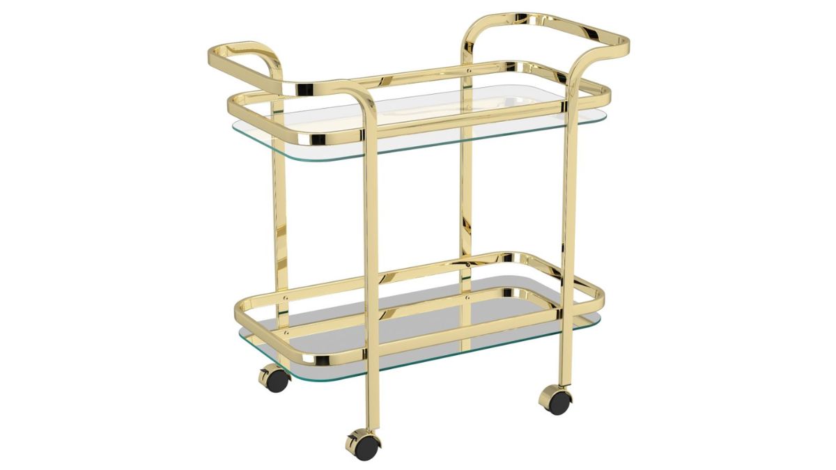 ZEDD 2-TIER BAR CART