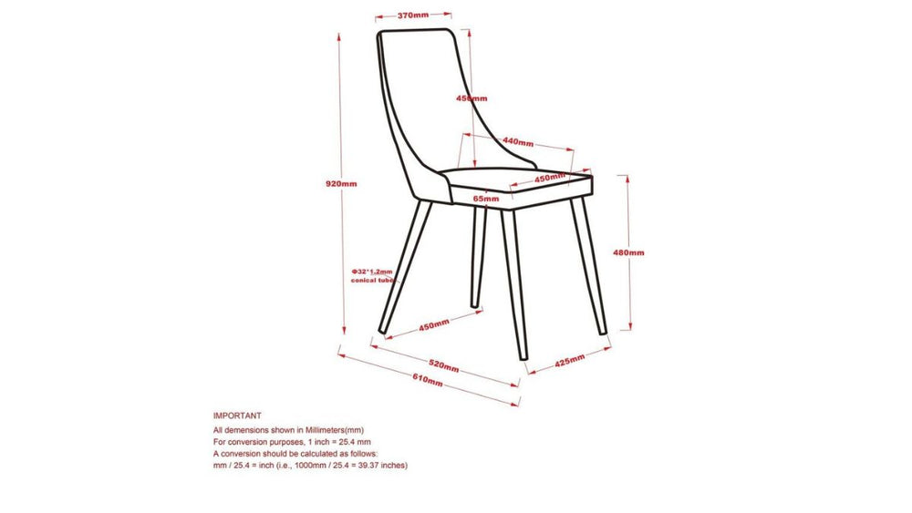 WORLDWIDE HOME FURNISHINGS CARMILLA DINING CHAIR (SET OF 2)
