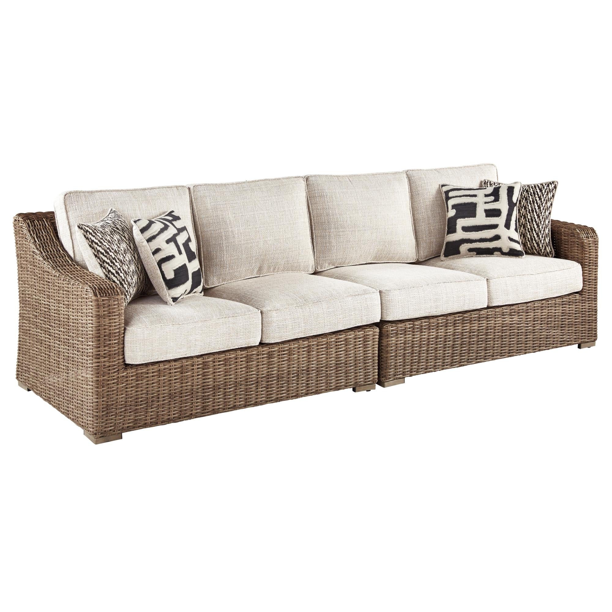  Signature Design by Ashley Beachcroft P791P11 6 pc Outdoor Seating Set IMAGE 2