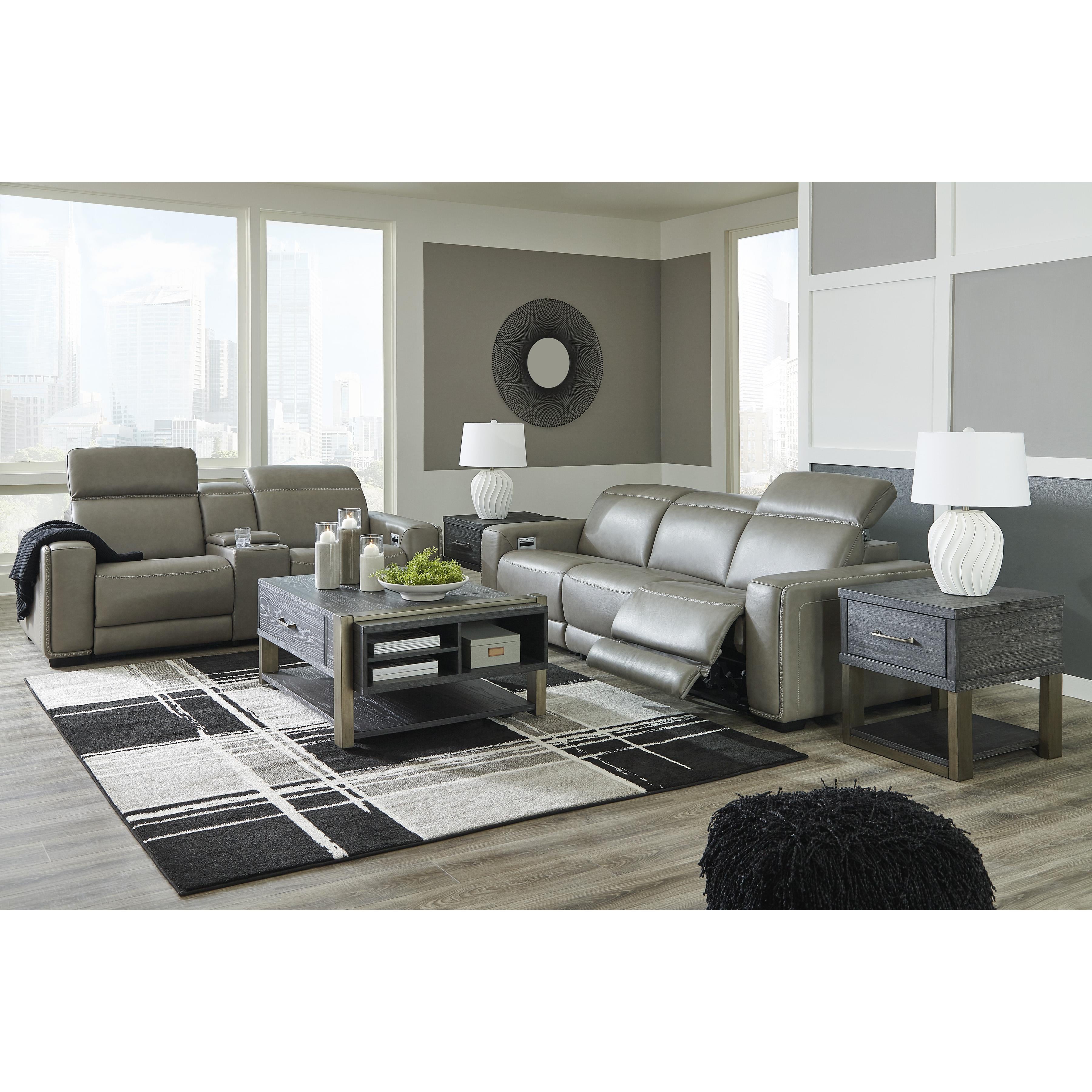  Signature Design by Ashley Correze U94202S3 3 pc Power Reclining Sectional Loveseat IMAGE 10