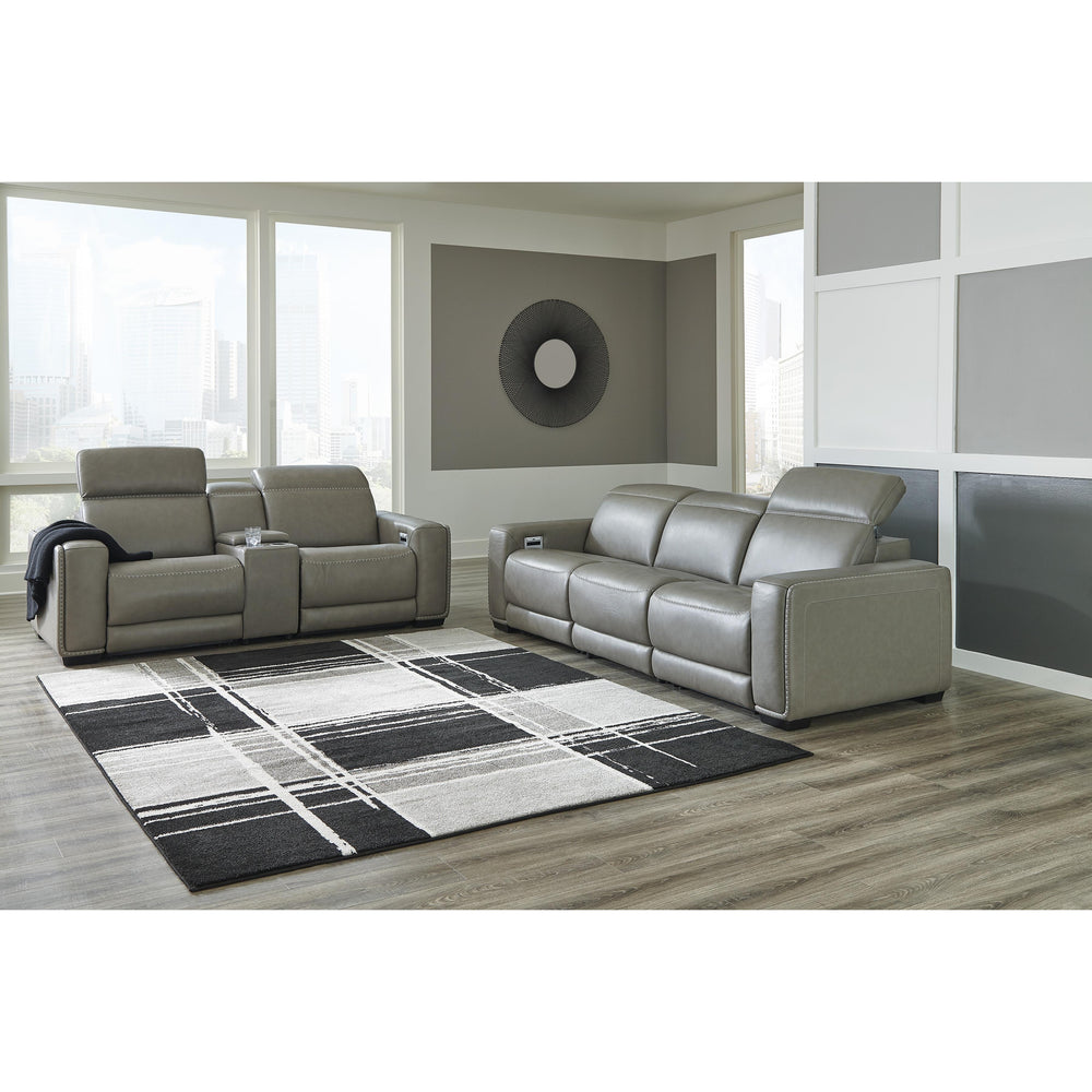 Signature Design by Ashley Correze U94202S3 3 pc Power Reclining Sectional Loveseat IMAGE 9