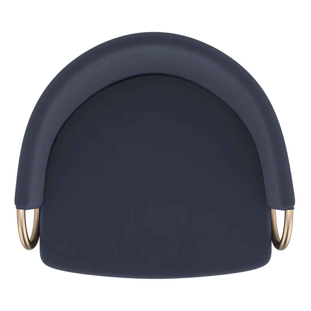  !nspire Lavo 203-560BLU 26" Counter Stool - Blue and Black and Gold IMAGE 6