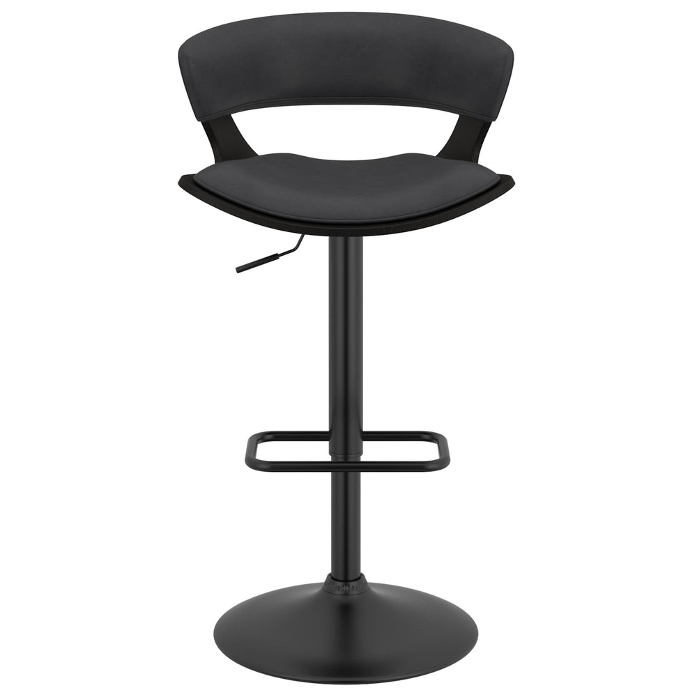  !nspire Rover 203-554CH Adjustable Air Lift Stool - Charcoal and Black IMAGE 5