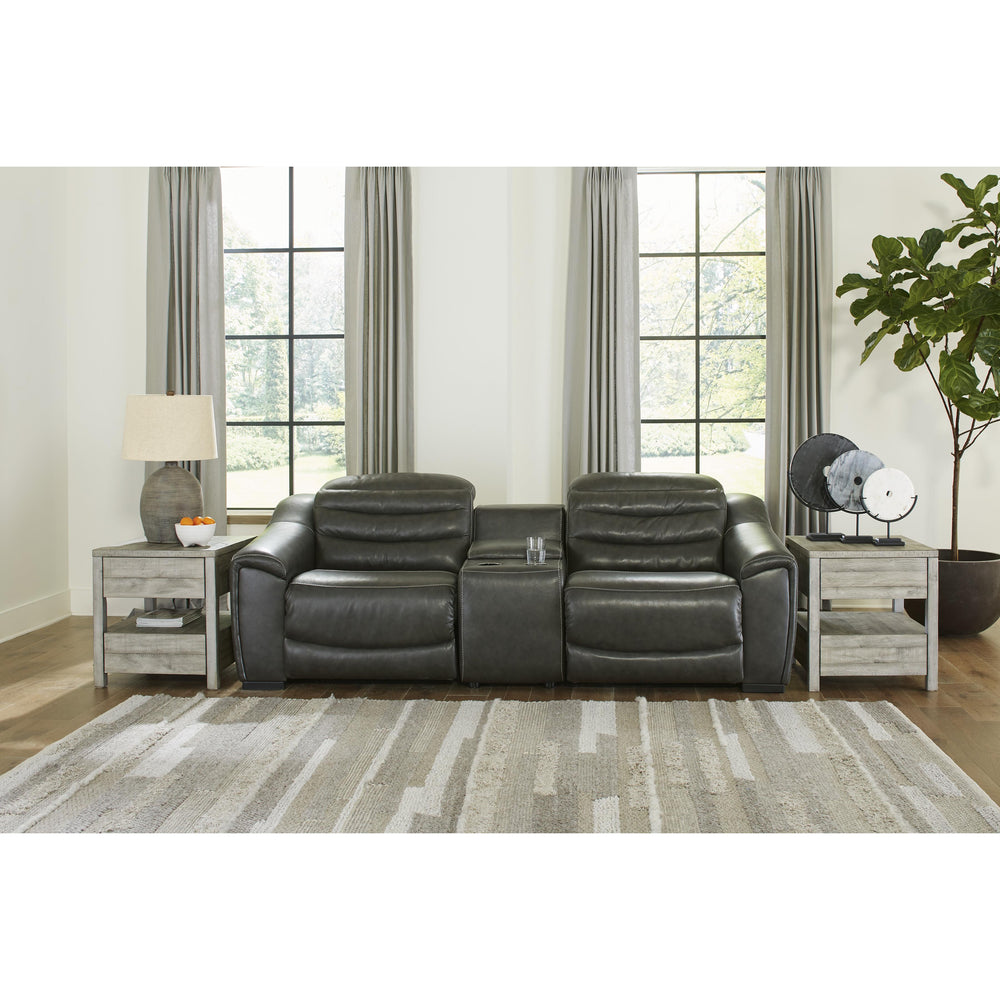  Signature Design by Ashley Center Line U63404S2 3 pc Power Reclining Loveseat with Console IMAGE 2