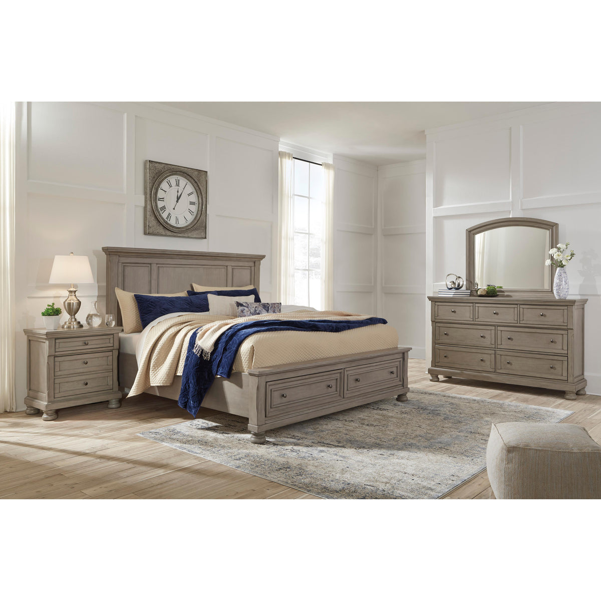  Signature Design by Ashley Lettner B733B35 California King Panel Storage bed IMAGE 3