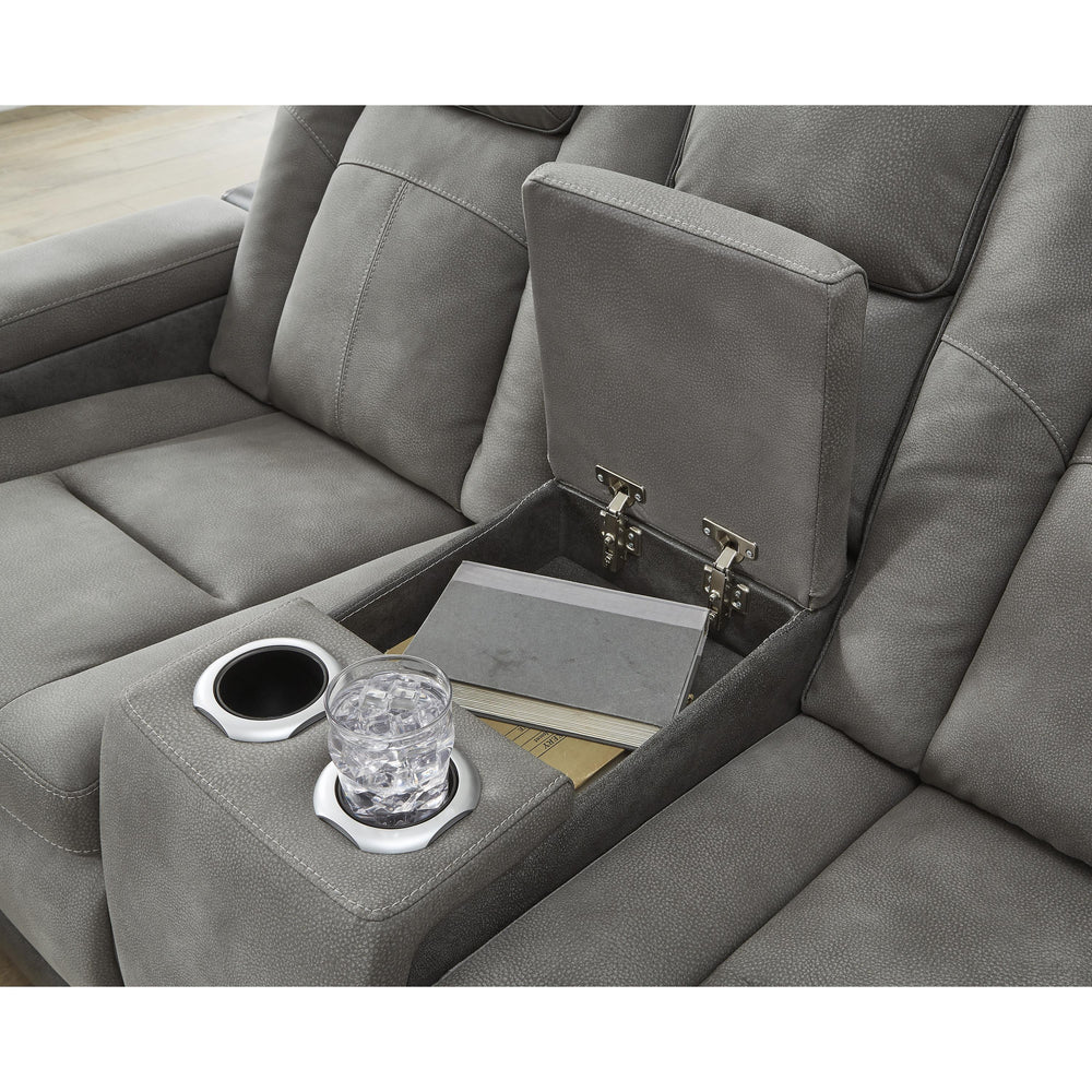  Signature Design by Ashley Next-Gen DuraPella 2200418 Power Reclining Loveseat with Console and Adjustable Headrest IMAGE 6