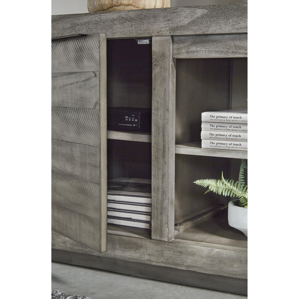  Signature Design by Ashley Naydell W996-78 Extra Large TV Stand with Fireplace Option IMAGE 5