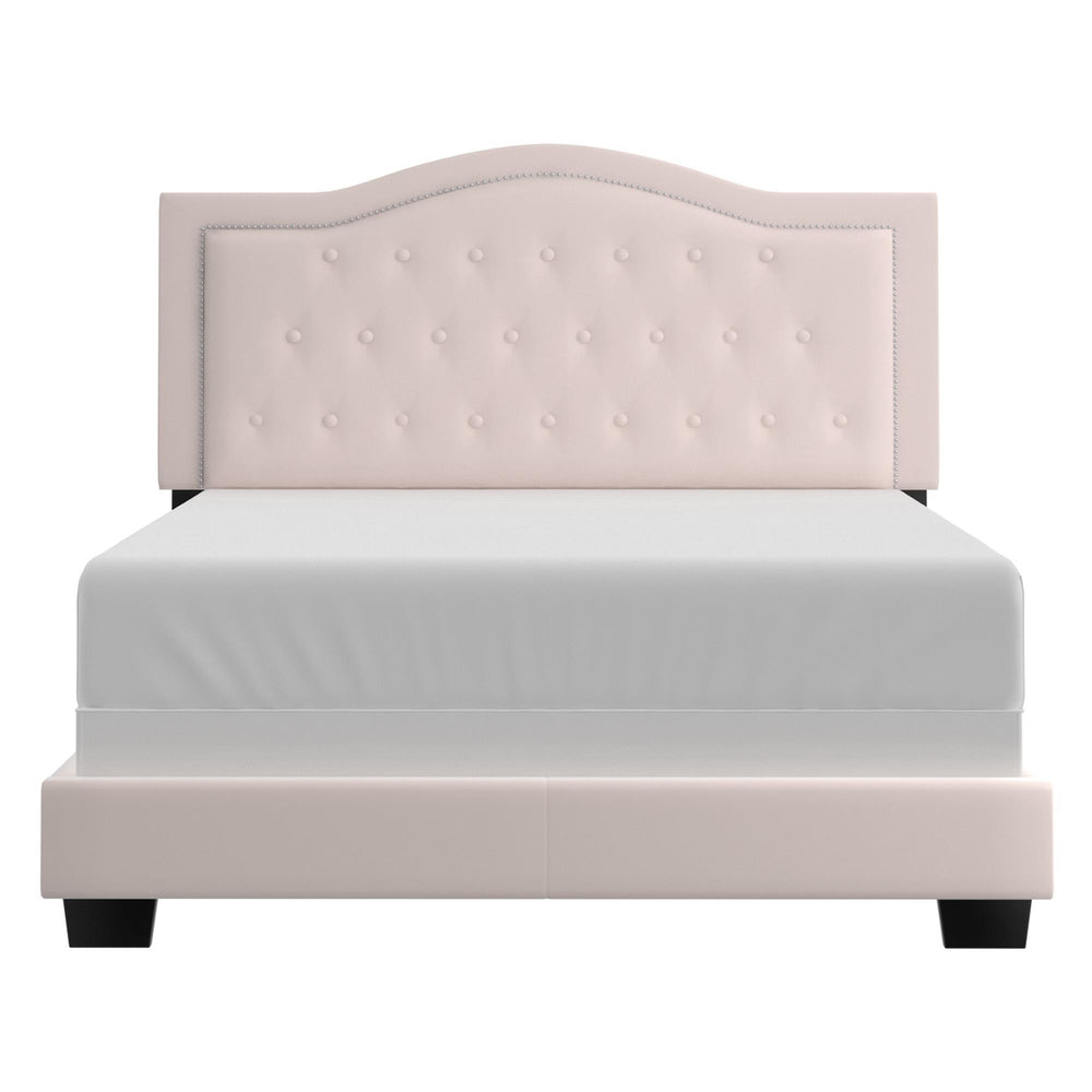  Worldwide Home Furnishings Pixie 101-296Q-BSH 60" Queen Bed - Blush Pink IMAGE 3