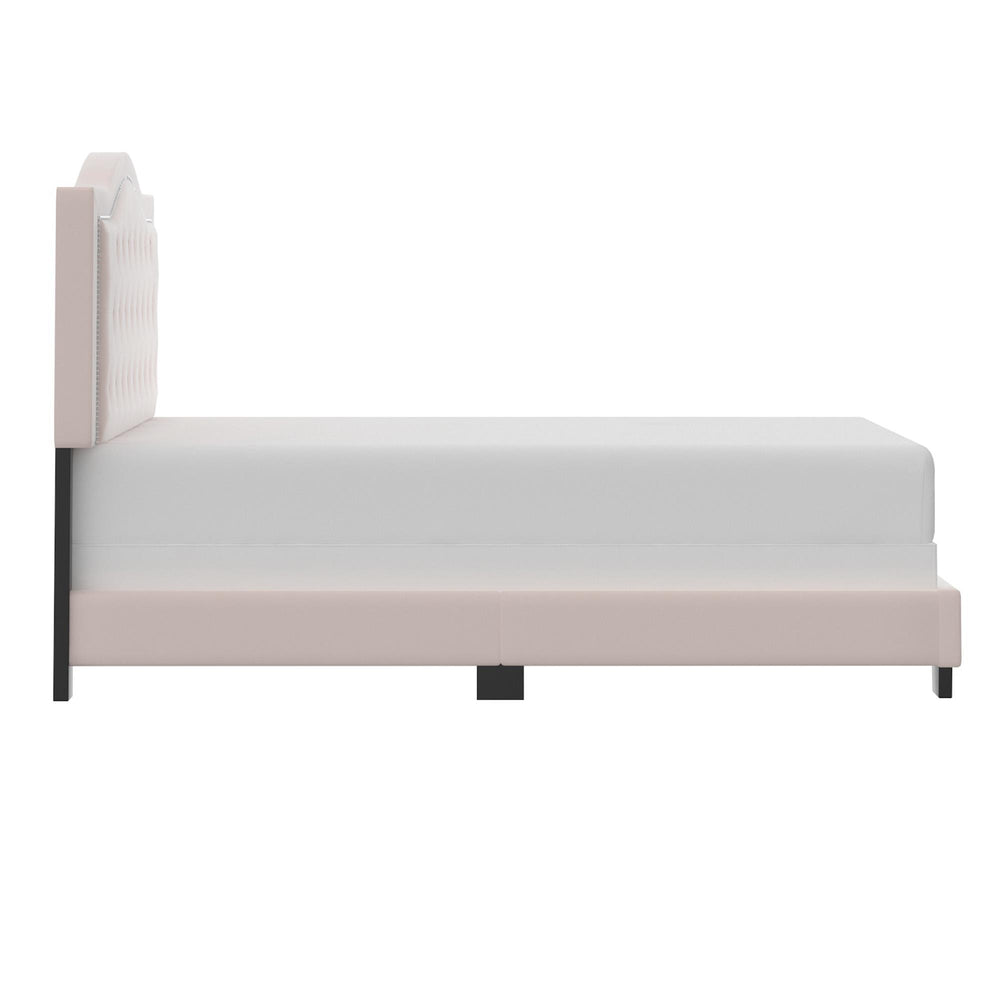  Worldwide Home Furnishings Pixie 101-296Q-BSH 60" Queen Bed - Blush Pink IMAGE 4