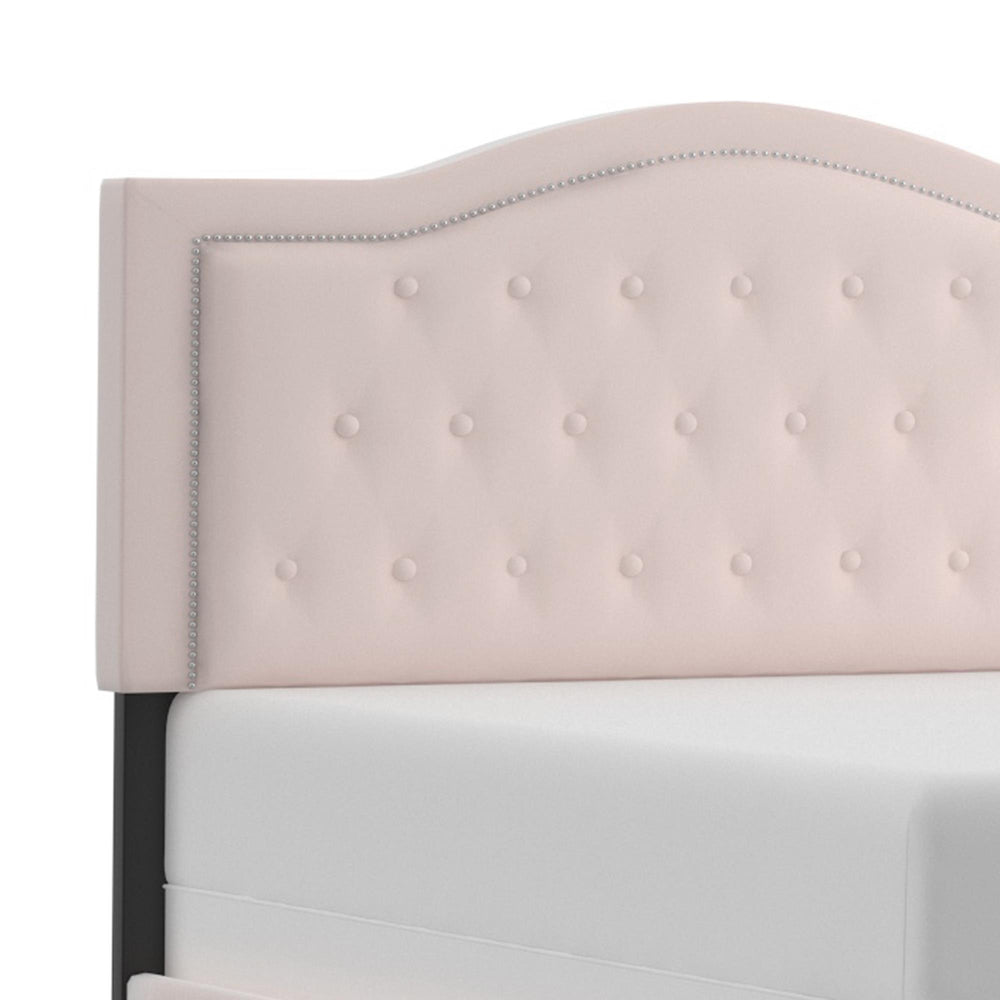  Worldwide Home Furnishings Pixie 101-296Q-BSH 60" Queen Bed - Blush Pink IMAGE 5