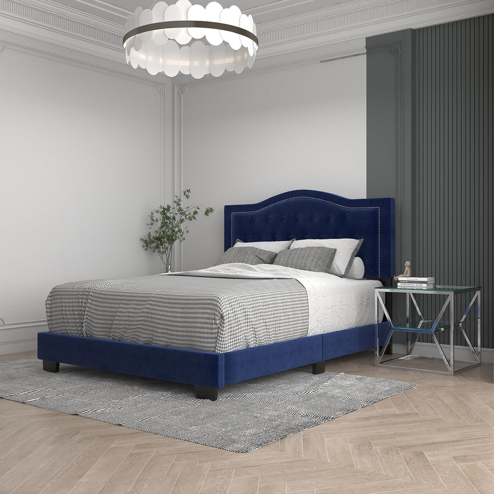  Worldwide Home Furnishings Pixie 101-296Q-NAV 60" Queen Bed - Blue IMAGE 2