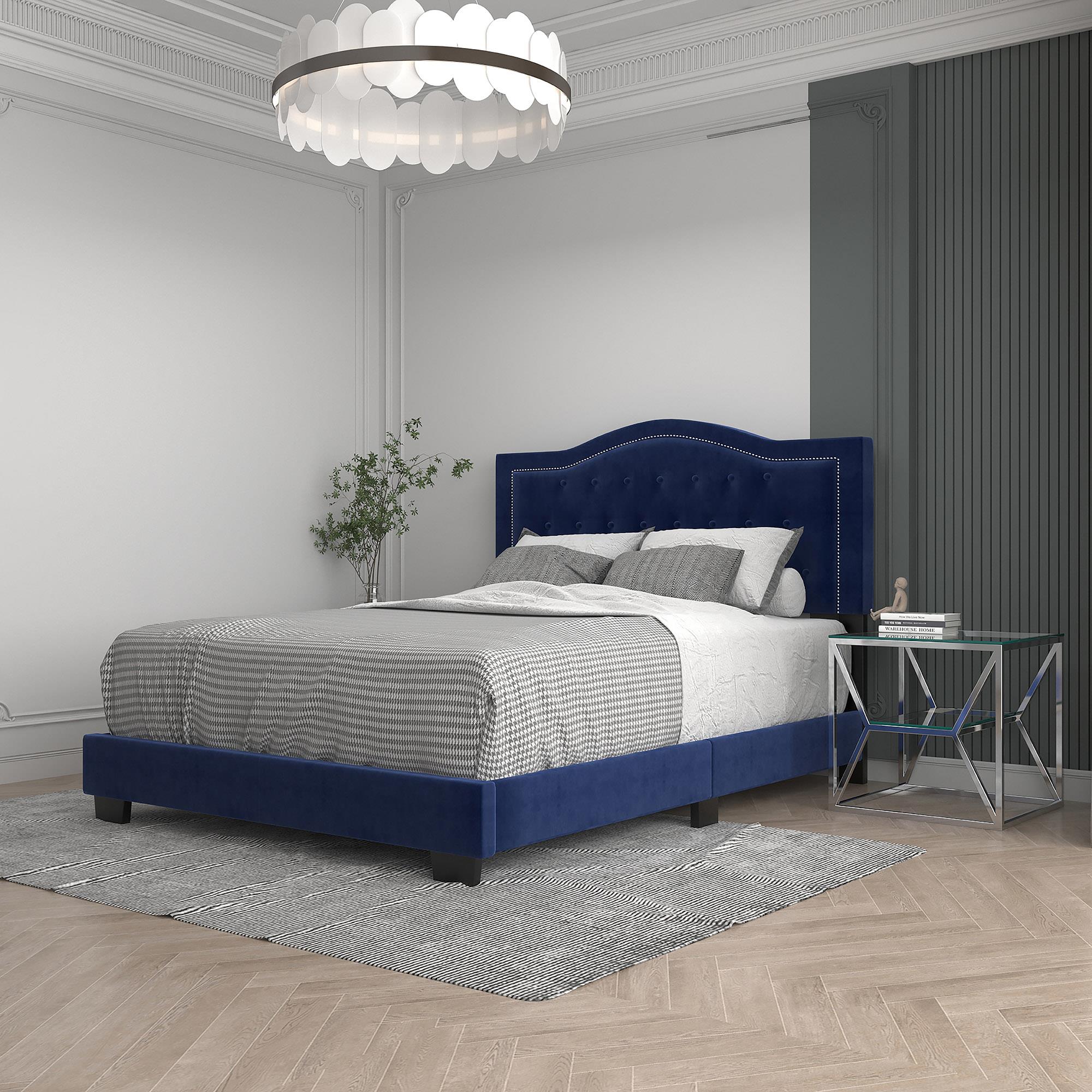  Worldwide Home Furnishings Pixie 101-296Q-NAV 60" Queen Bed - Blue IMAGE 2