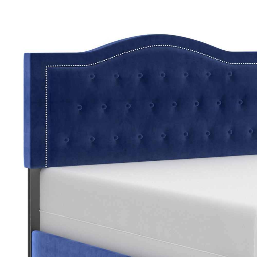  Worldwide Home Furnishings Pixie 101-296Q-NAV 60" Queen Bed - Blue IMAGE 5