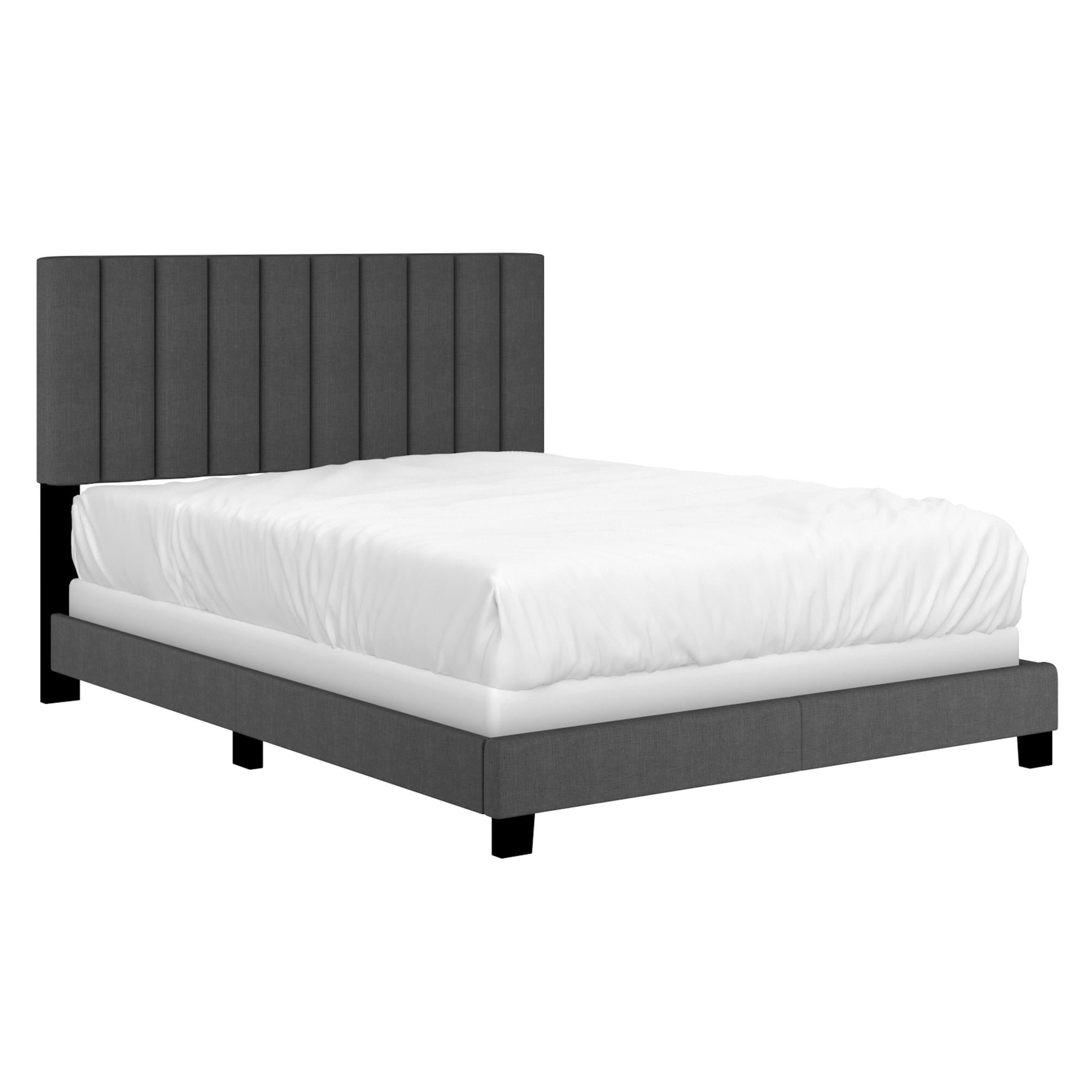  Worldwide Home Furnishings Jedd 101-297Q-CHL 60" Queen Bed - Charcoal IMAGE 1